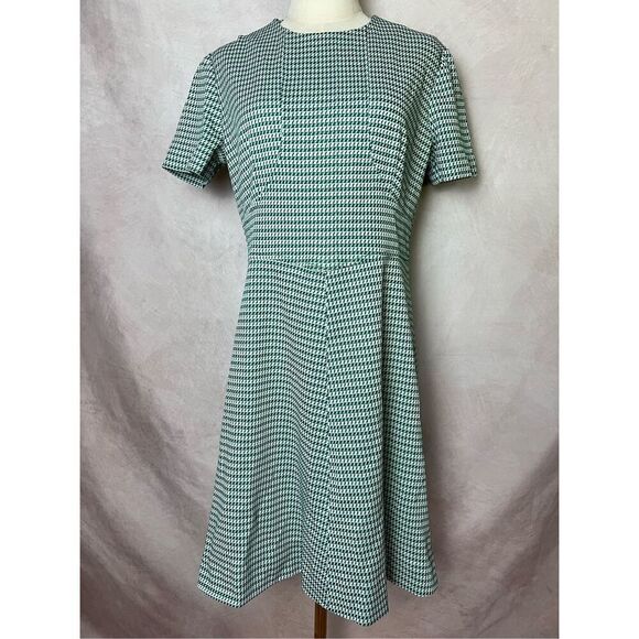 Vintage 1970s Houndstooth Dress - Picture 1 of 7